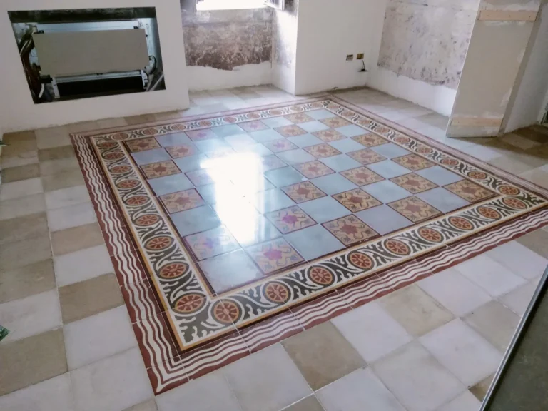 Microlevigatura effetto satinato – pavimento in cementine