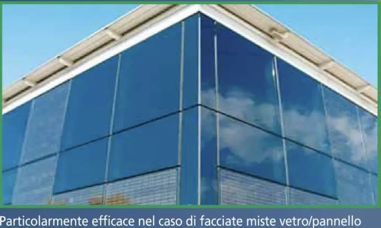 Pulizia di vetrate e facciate continue in altezza
