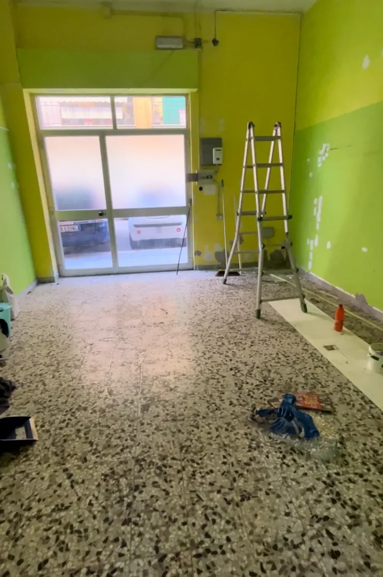 Microlevigatura pavimento in terrazzo più trattamento protettivo
